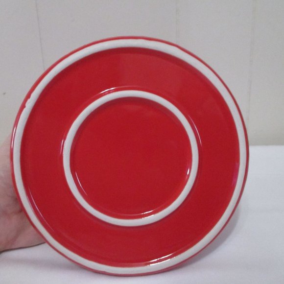 Red Tea Pot With Four Tea Cups In A Box - Picture 9 of 12